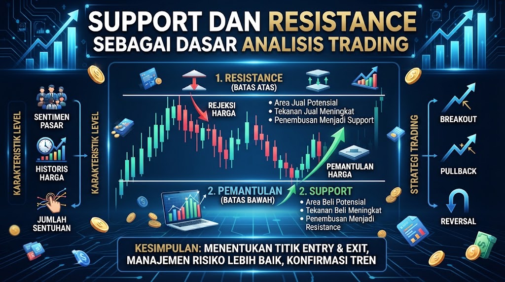 Support dan Resistance sebagai Dasar Analisis Trading